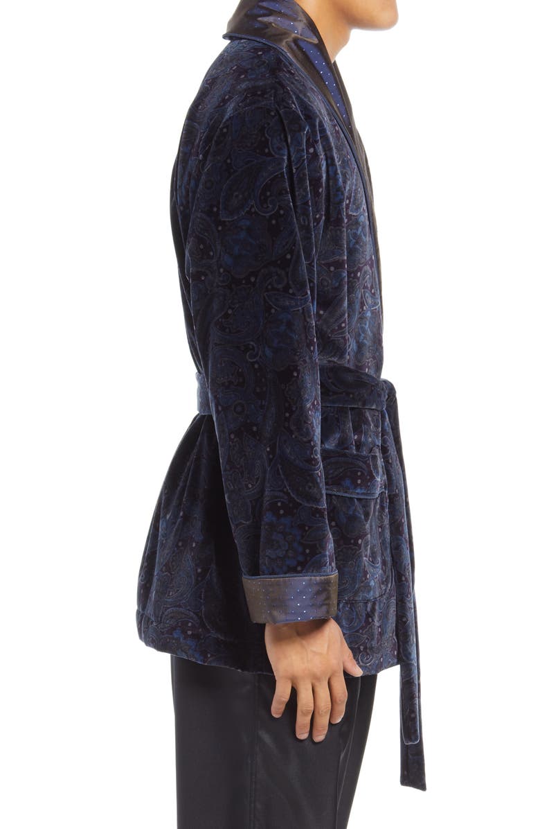 Majestic International Victor Smoking Jacket, Alternate, color, 