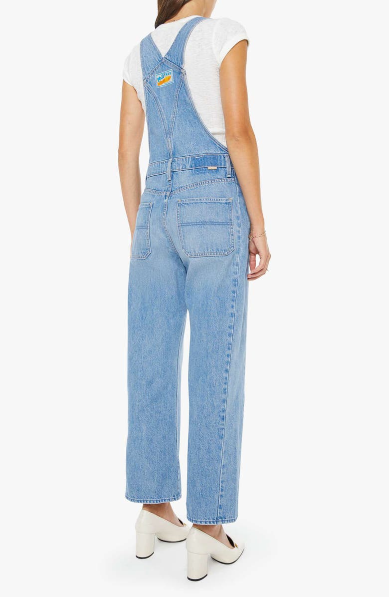 MOTHER The Half-Pipe Ankle Barrel Leg Denim Overalls, Alternate, color, Last Bite