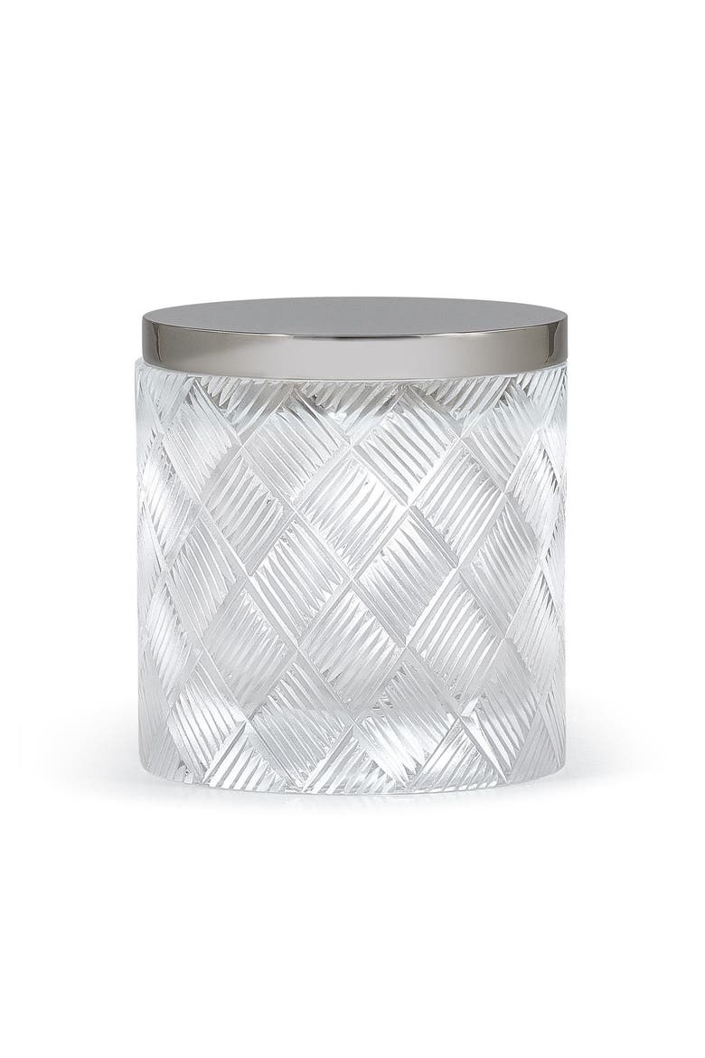 Basketweave Canister, Main, color, CLEAR-Basketweave Canister