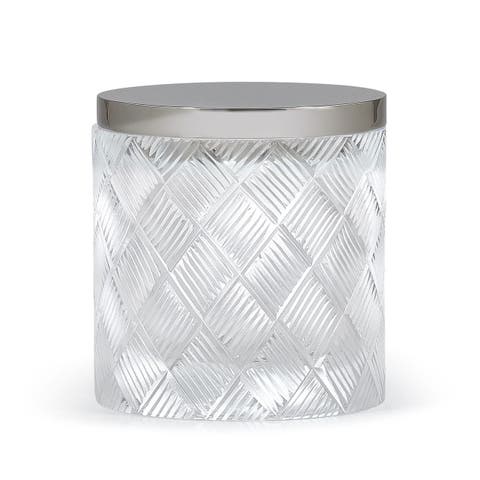 Basketweave Canister