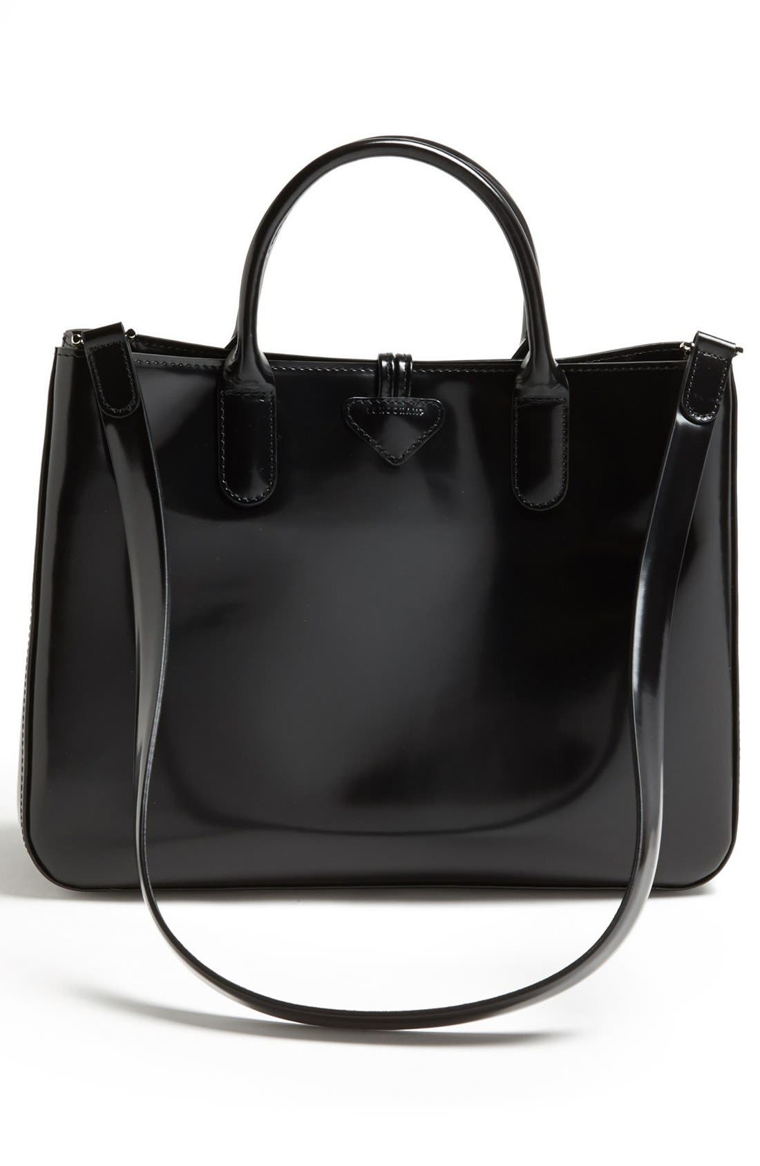 Longchamp 'Medium Roseau Box' Tote, Alternate, color, 