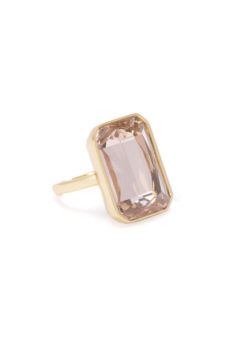 Norika Glass Stone Statement Ring, Main, color, SILK/ GOLD