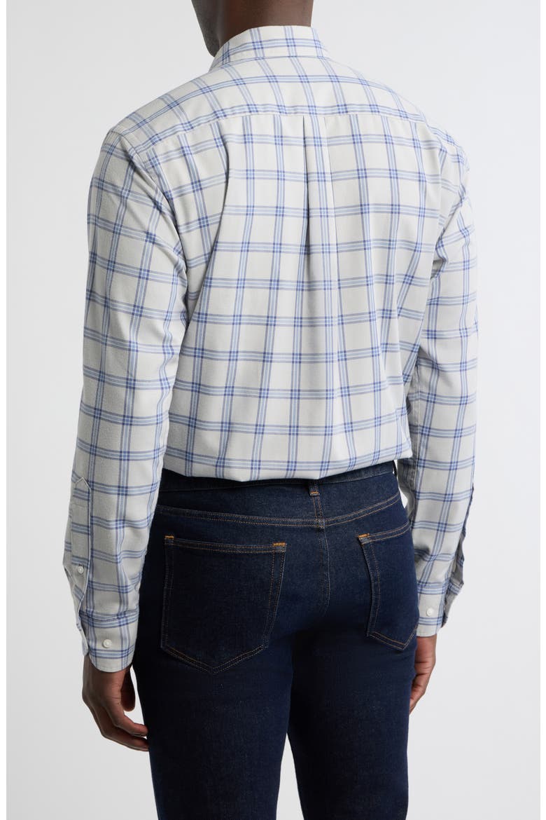 Preston Performance Flannel Button-Up Shirt, Alternate, color, BRITISH GREY