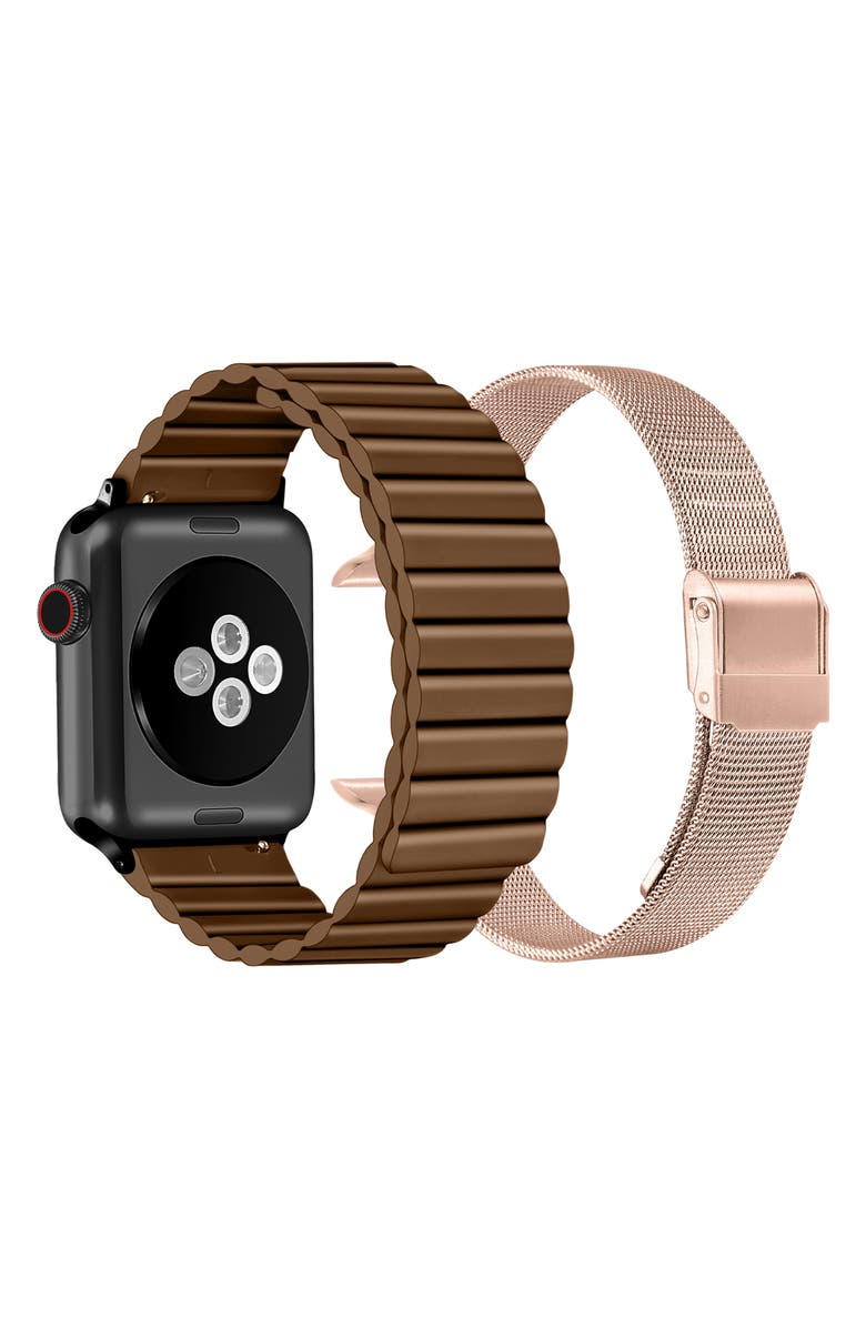 The Posh Tech Assorted 2-Pack Apple Watch<sup>®</sup> Watchbands, Alternate, color, 
