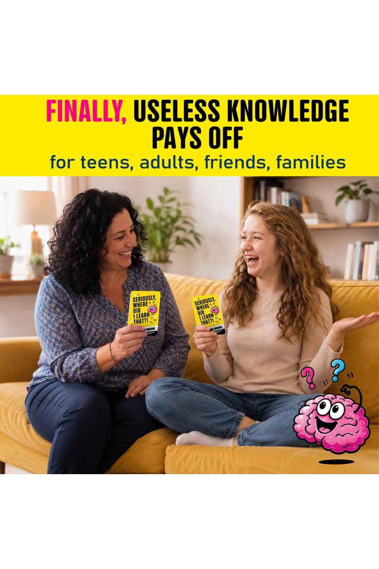 Trivia Card Games for Adults and Teens - Family Game Night, Alternate, color, Seriously Science