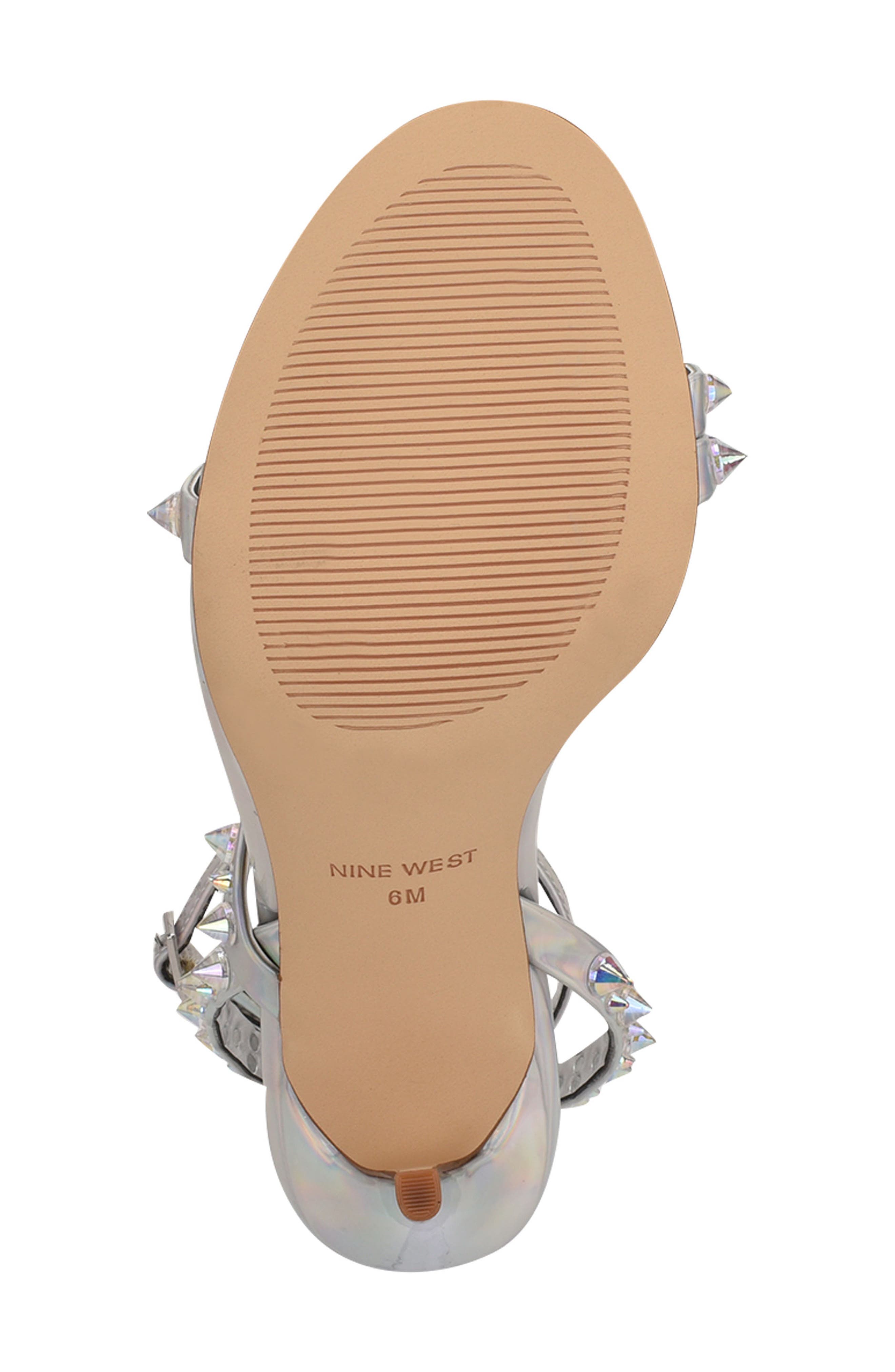 Mitz Ankle Strap Sandal, Alternate, color, IRIDESCENT SILVER