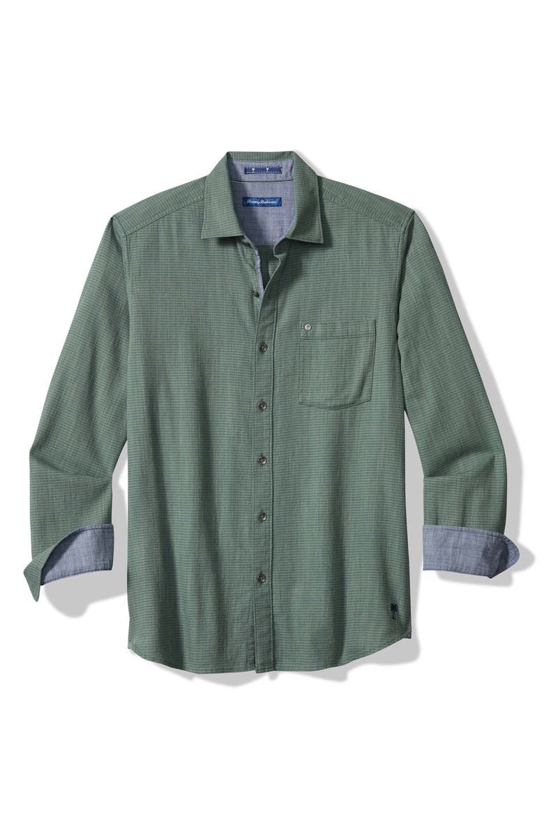 Tommy Bahama Dorado Stretch Cotton Button-Up Shirt, Alternate, color, Garden Gate
