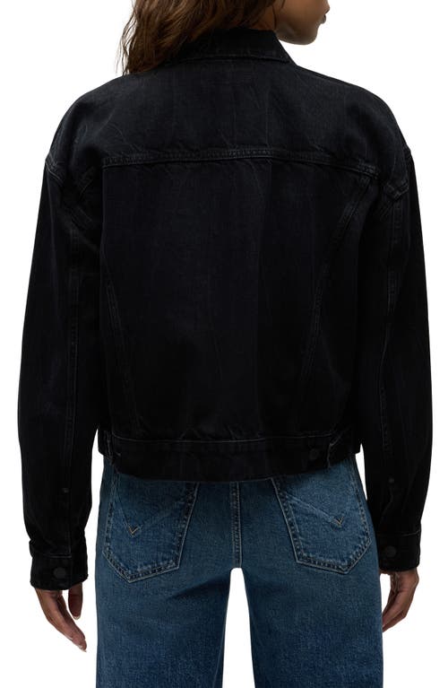 Hudson Jeans Brea Swing Trucker Jacket In Black