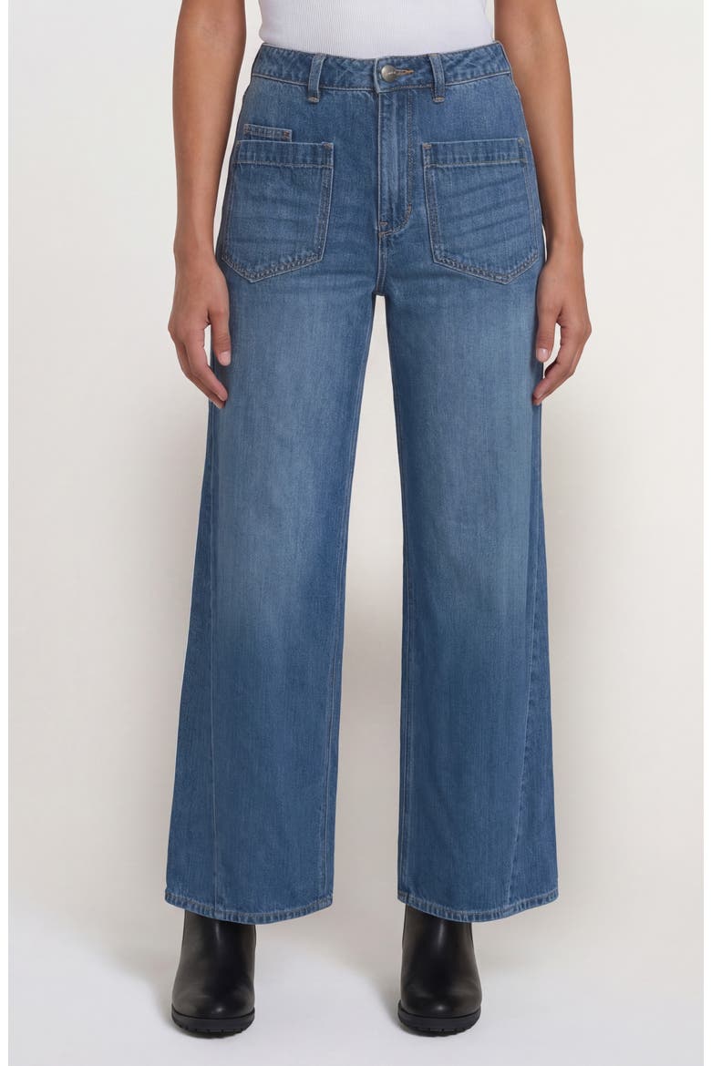 Celeste High Rise Wide Leg Jeans, Main, color, TINT WASH