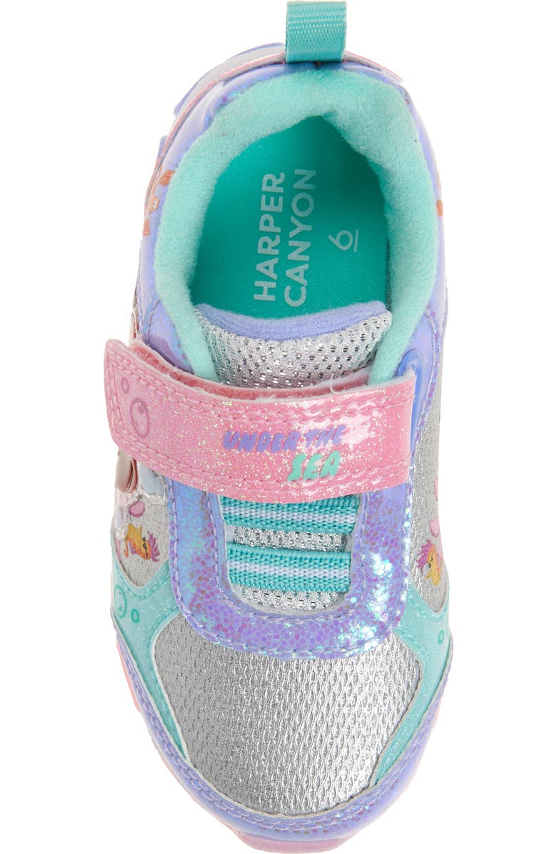 Harper Canyon x Disney<sup>®</sup> Kids' Ariel Light-Up Sneaker, Alternate, color, Purple Multi