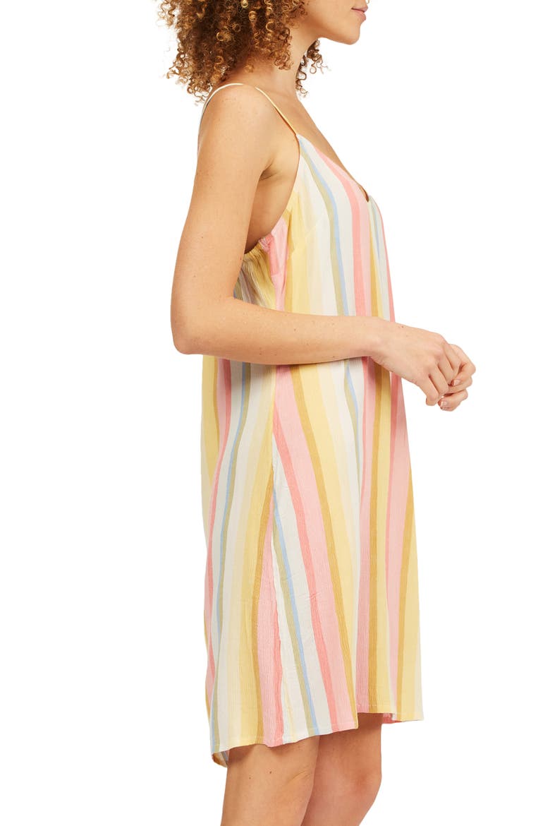 Blooming Stripe Slipdress, Alternate, color, MULTI