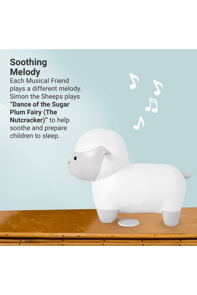 Musical Animals - Sheep, Plush Baby Music Box, Nursery Toy, Alternate, color, White