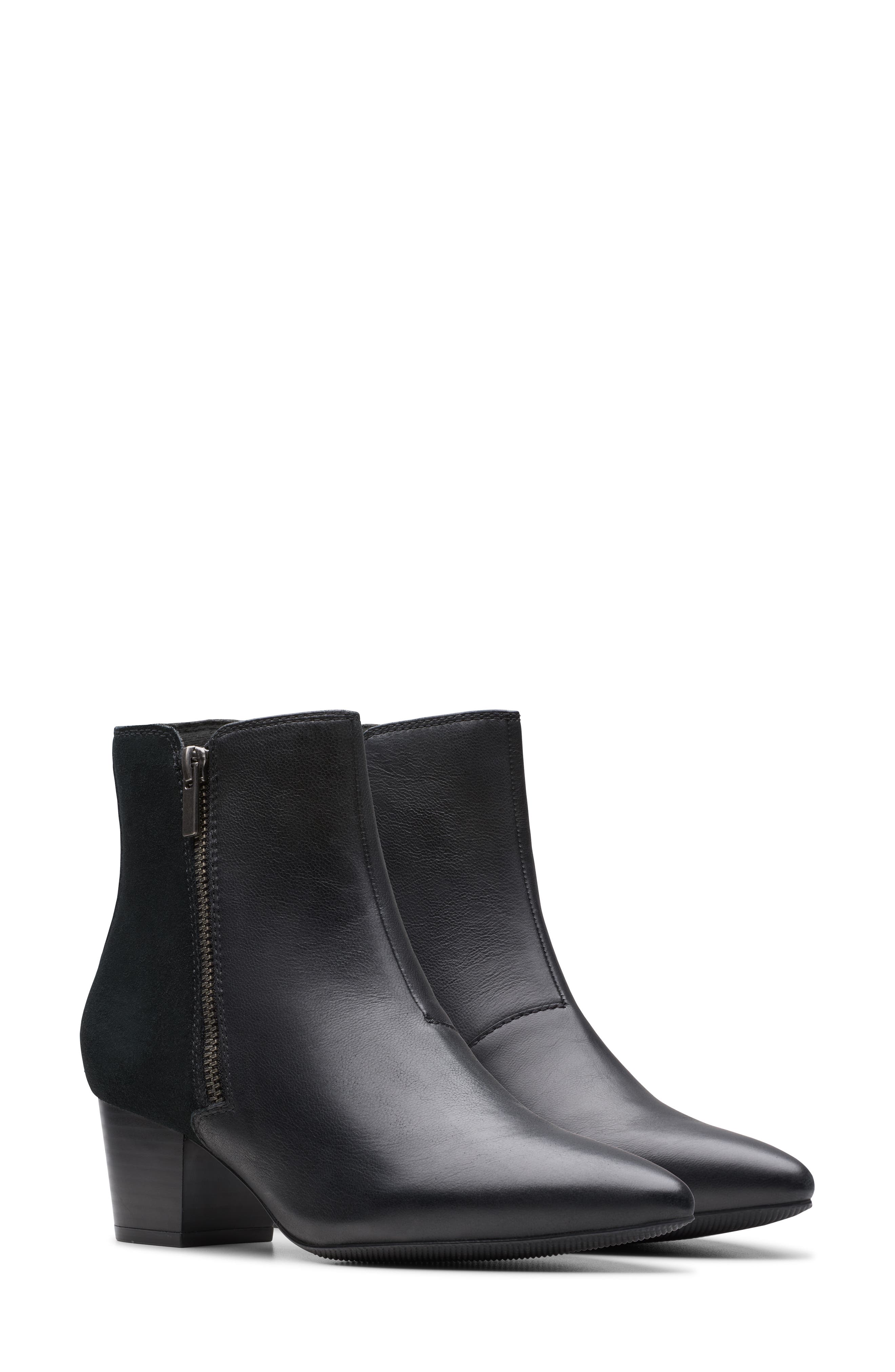 Clarks<sup>®</sup> Ellanie Vibe Boot, Alternate, color, Black Leather