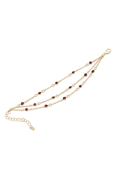 Crystal Station Layered Bracelet