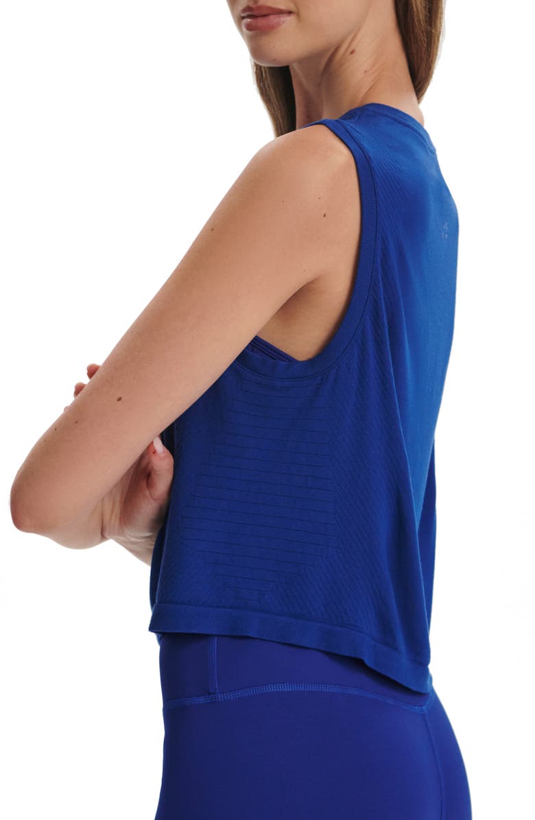 Varley Nate Seamless Crop Tank, Alternate, color, Sodalite Blue