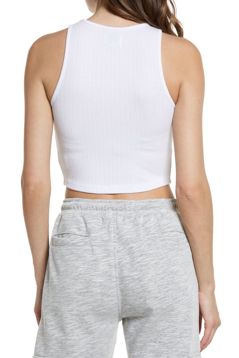 Racer Tank Top, Alternate, color, WHITE
