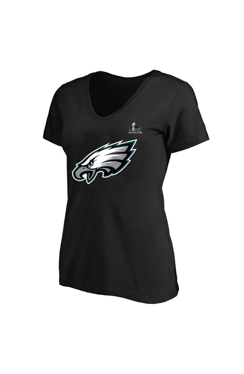 FANATICS Women's Fanatics Saquon Barkley Black Philadelphia Eagles Super Bowl LIX Plus Size Player Name & Number V-Neck T-Shirt, Alternate, color, 