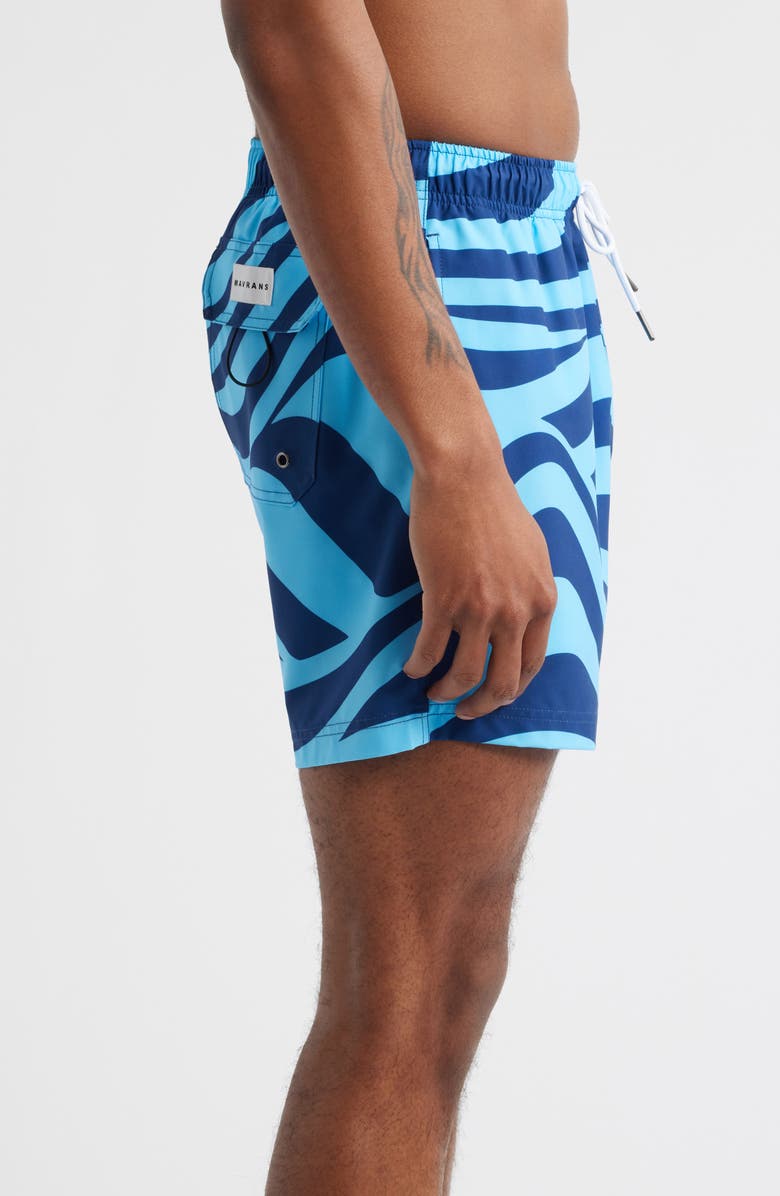 MAVRANS Wave Waterproof Swim Trunks, Alternate, color, Blue