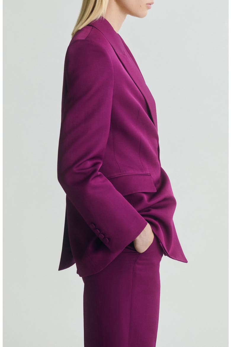 Double Breasted Jacket, Alternate, color, FUCHSIA