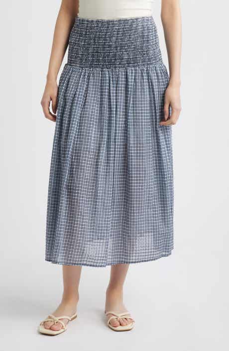 Tiered Smocked Waist Skirt