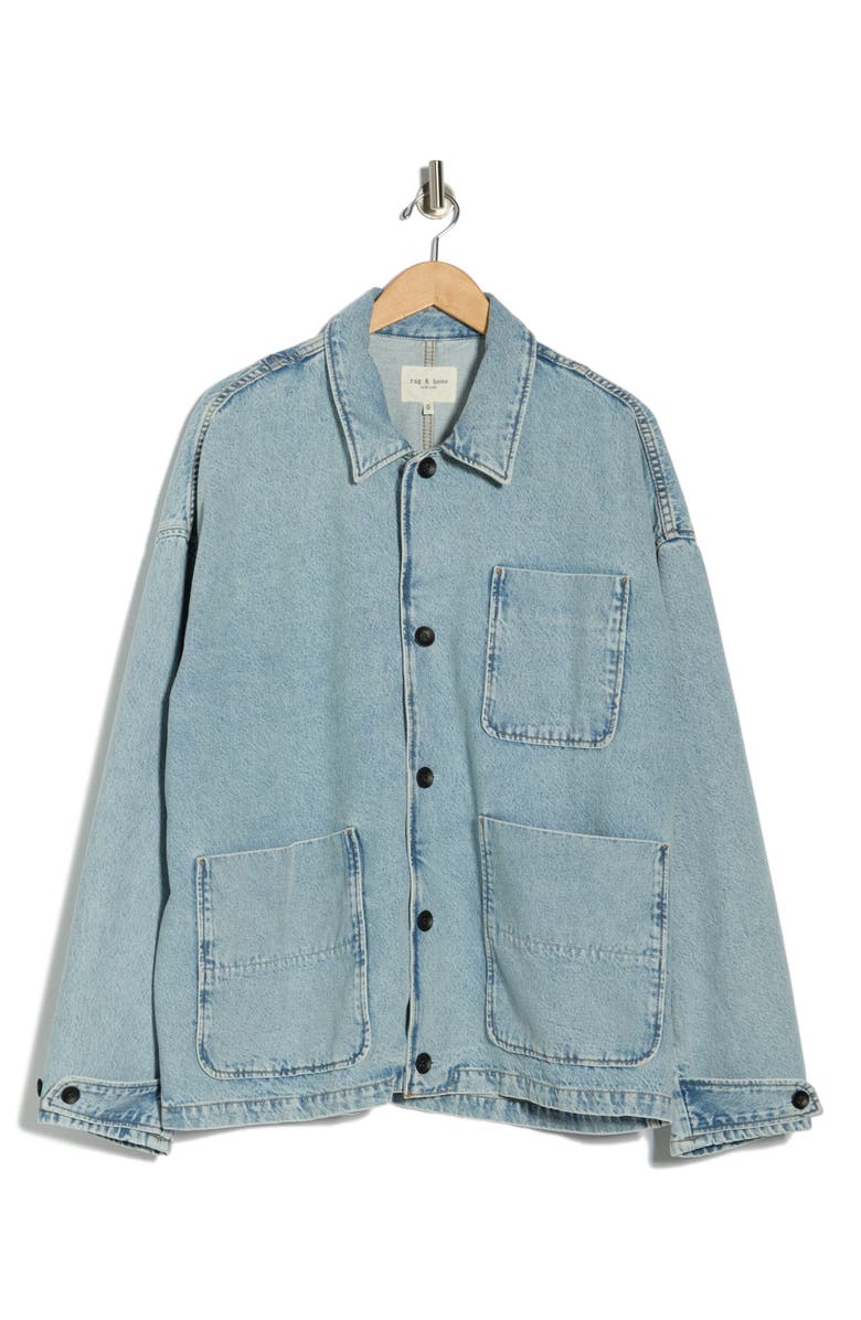 rag & bone Mercer Denim Jacket, Alternate, color, Skylight