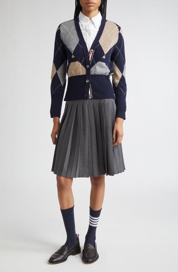 Argyle Cashmere Cardigan
