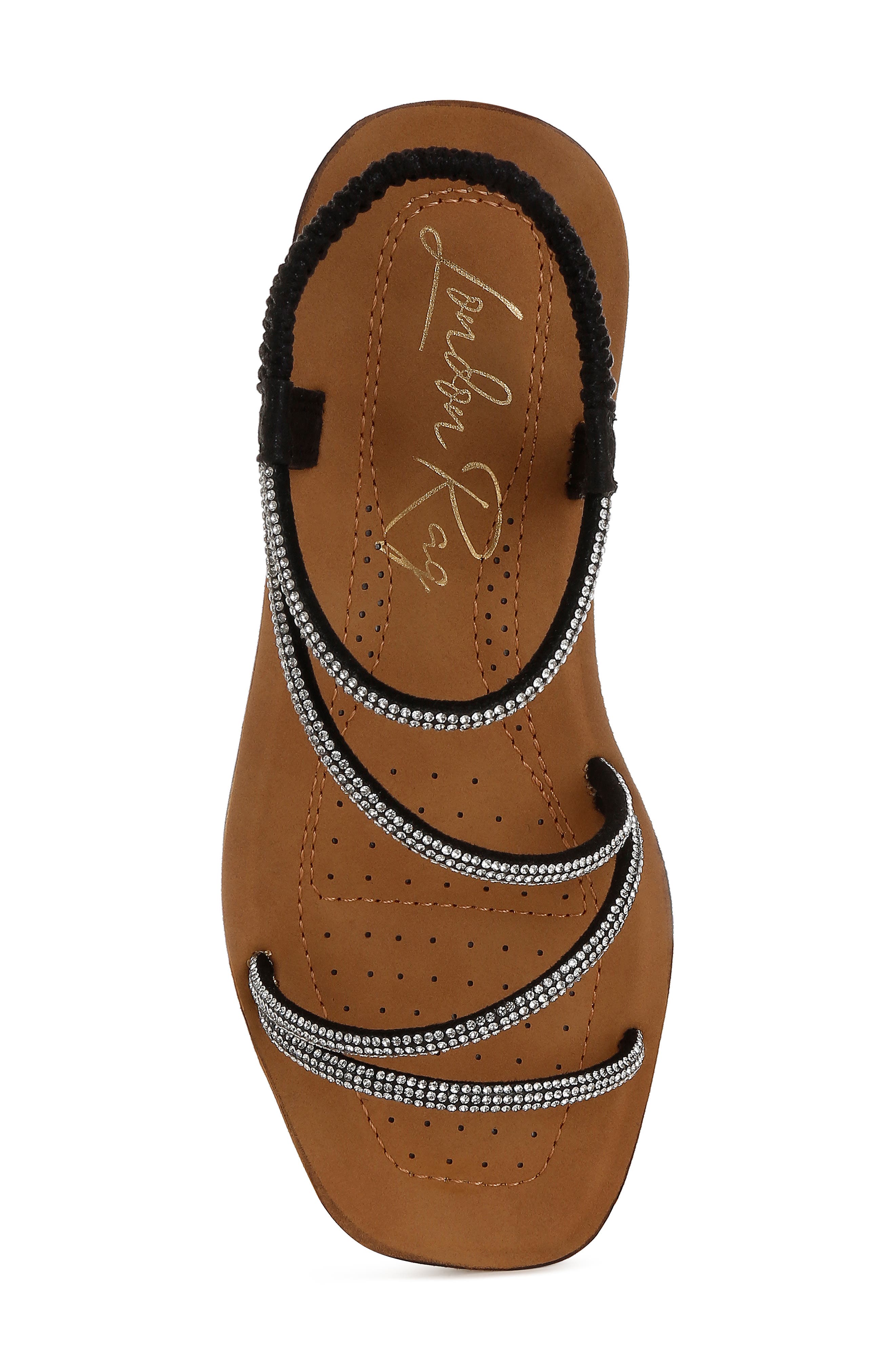 LONDON RAG Ridayne Embellished Sandal, Alternate, color, Black