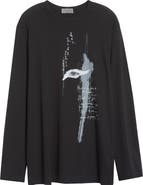 Yohji Yamamoto Long Sleeve Graphic T-Shirt
