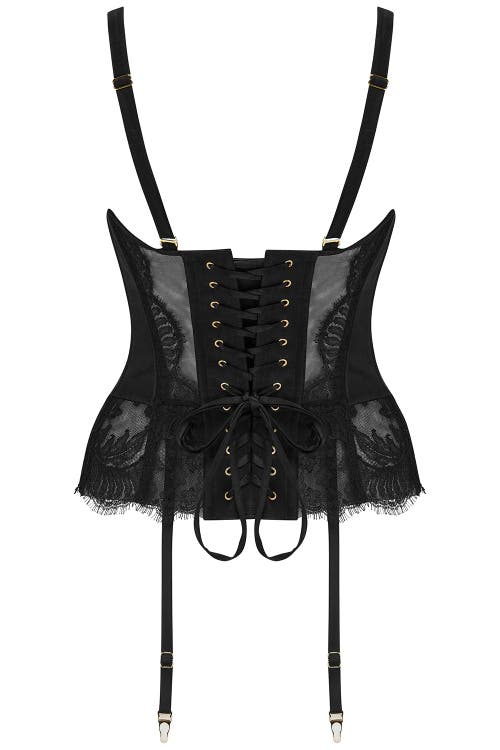 Scarlett Gasque The Lace Me Up Corset In Black