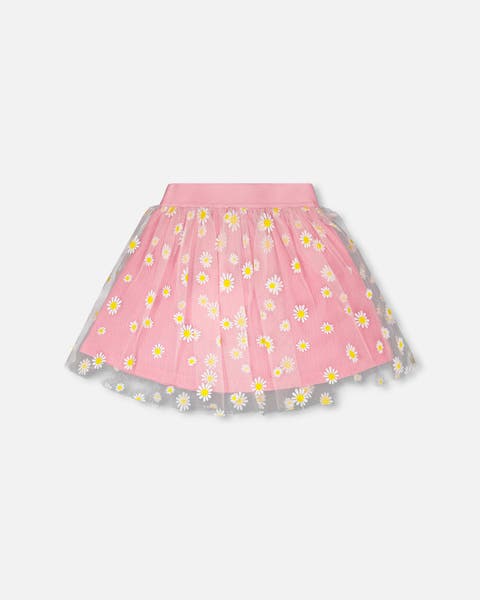 Mesh and Crinkle Jersey Flared Skirt (Toddler, Little Kid & Big Kid)