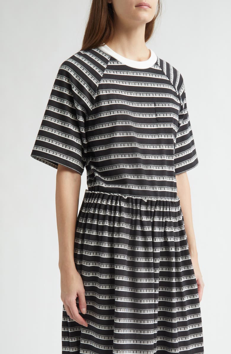 Undercover Print Mock Two-Piece Dress, Alternate, color, 