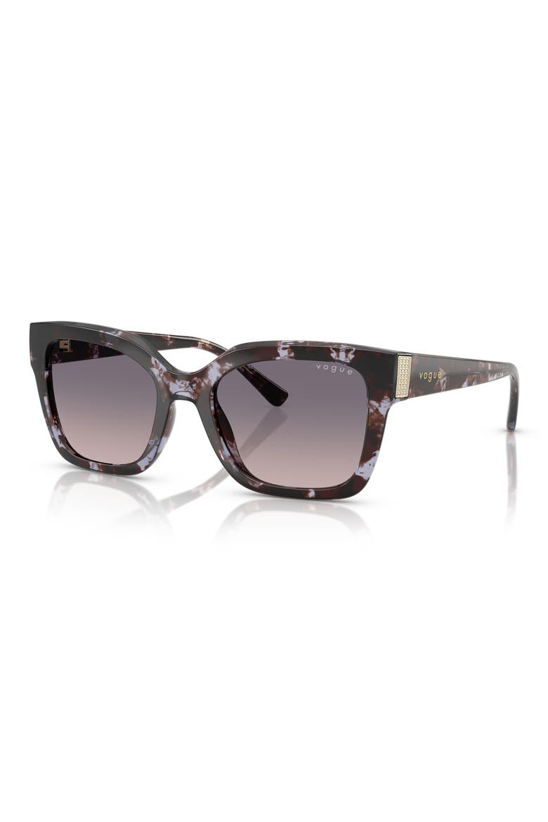 54mm Polarized Square Sunglasses, Alternate, color, PURPLE