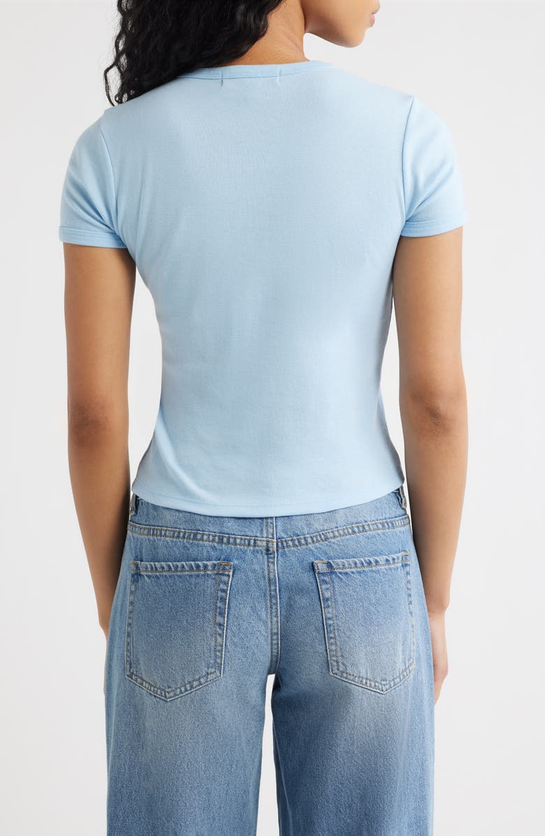 Vinyl Icons Cool It Cowboy Graphic Baby Tee, Alternate, color, Light Blue