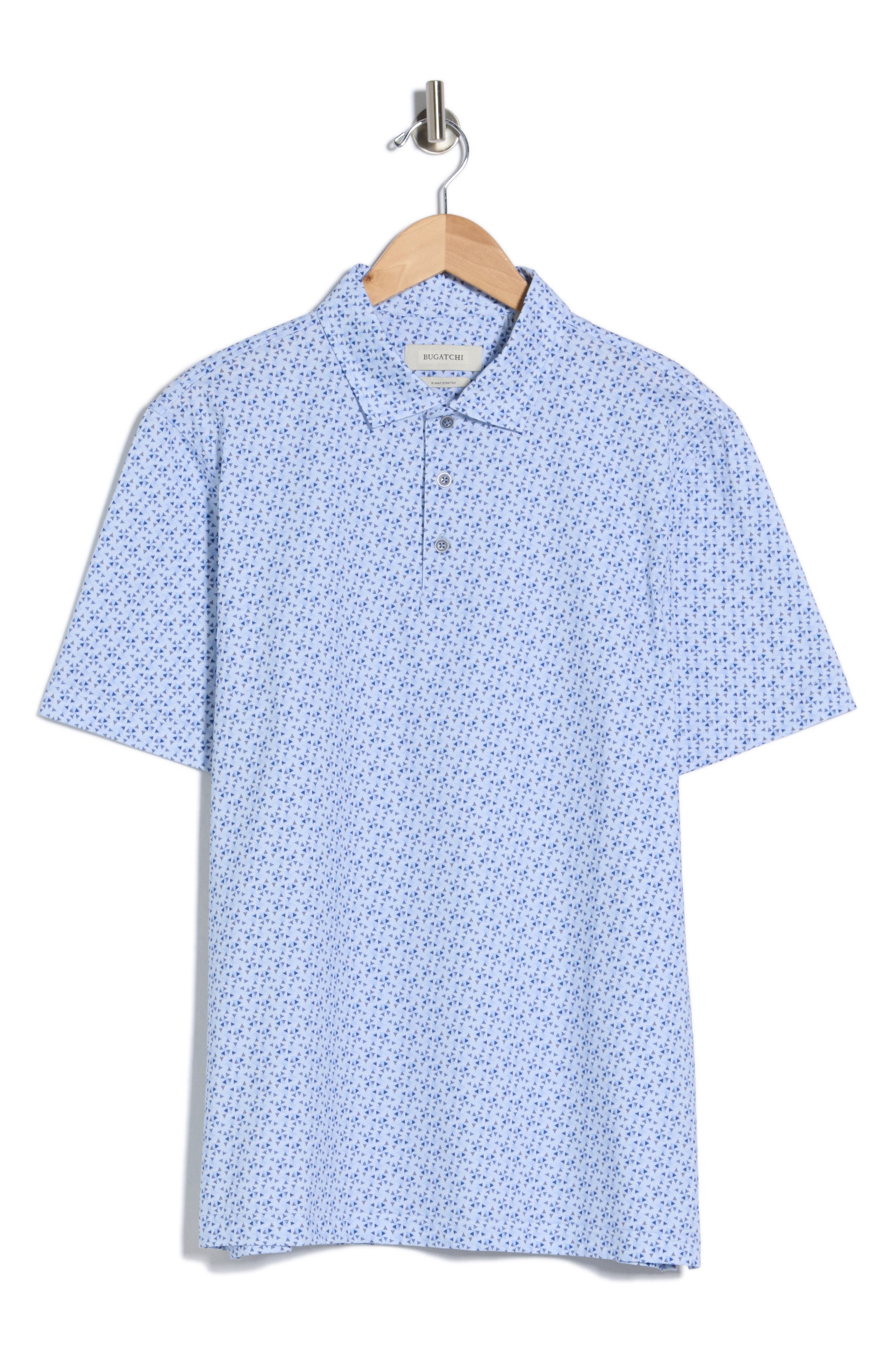 Bugatchi Triangle Cotton Knit Polo