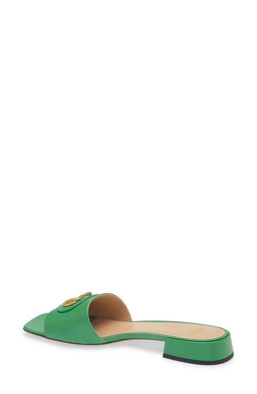 Valentino Vlogo Signature Leather Sandal