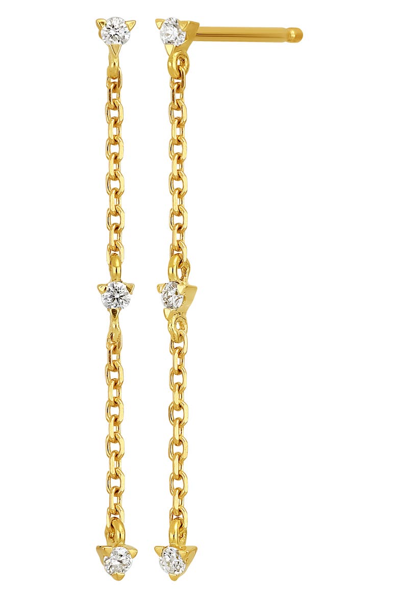 Liora Diamond Drop Earrings (Nordstrom Exclusive), Main, color, 18KYG 60RD0.10