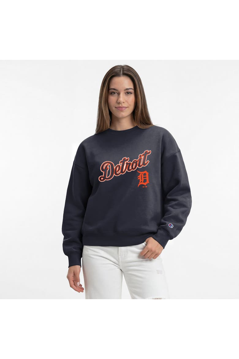 Women's Champion  Athletic Navy Detroit Tigers All-Star Sweatshirt, Main, color, Athletic Navy