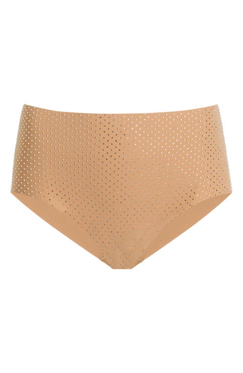 Commando Party Starter High Waist Briefs In Crystal Buff
