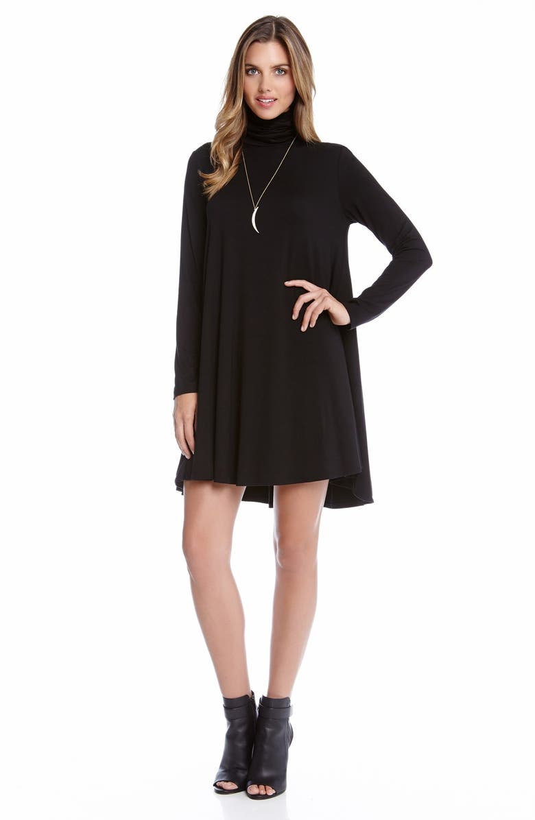 Karen Kane Turtleneck Swing Dress, Alternate, color, 