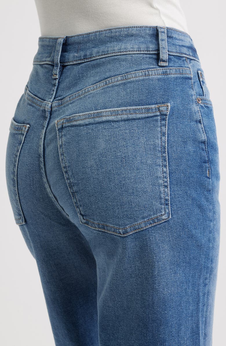 WARP+WEFT High Waist Crop Wide Leg Jeans, Alternate, color, Crossroads