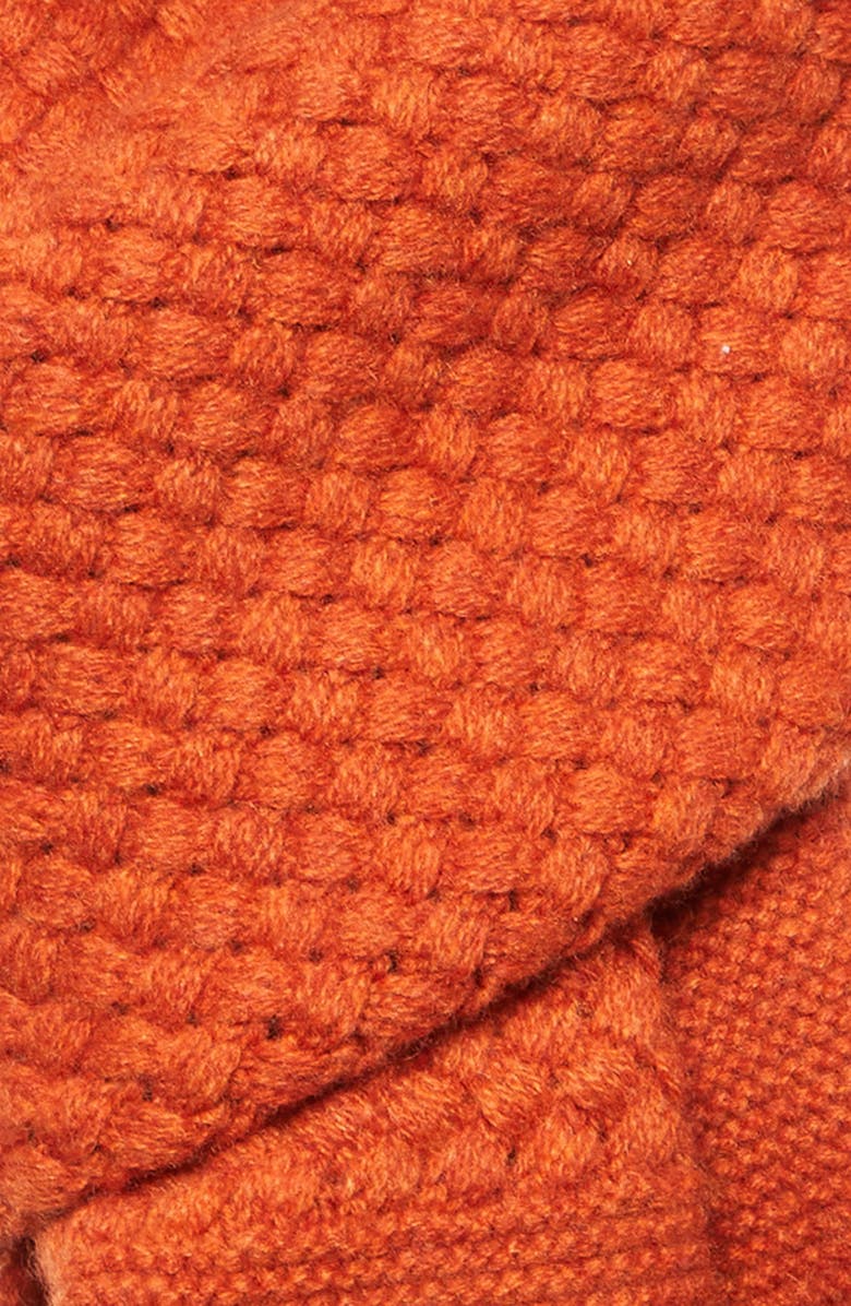 Double RL Recycled Cashmere Blend Scarf, Alternate, color, Orange Heather
