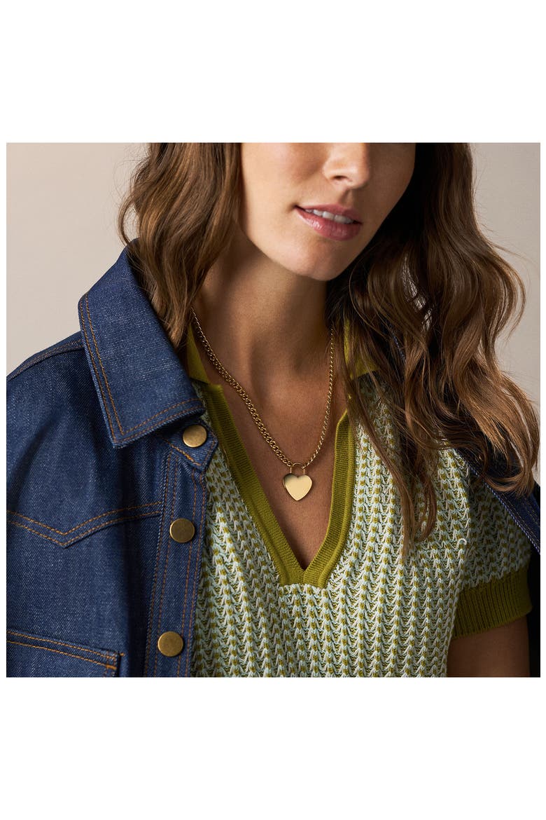 Sutton Heart Pendant Necklace, Alternate, color, GOLD