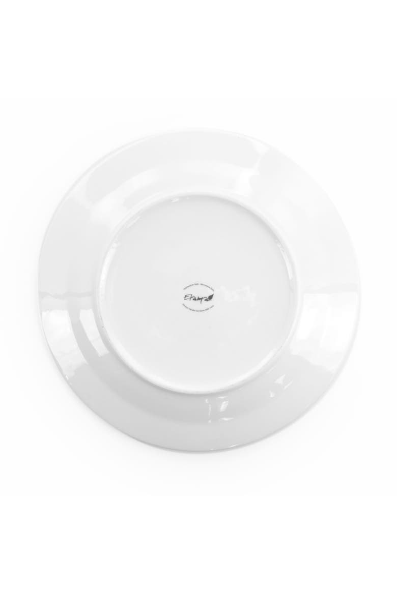 Carey 18 Piece Round Porcelain Dinnerware Set, Alternate, color, White