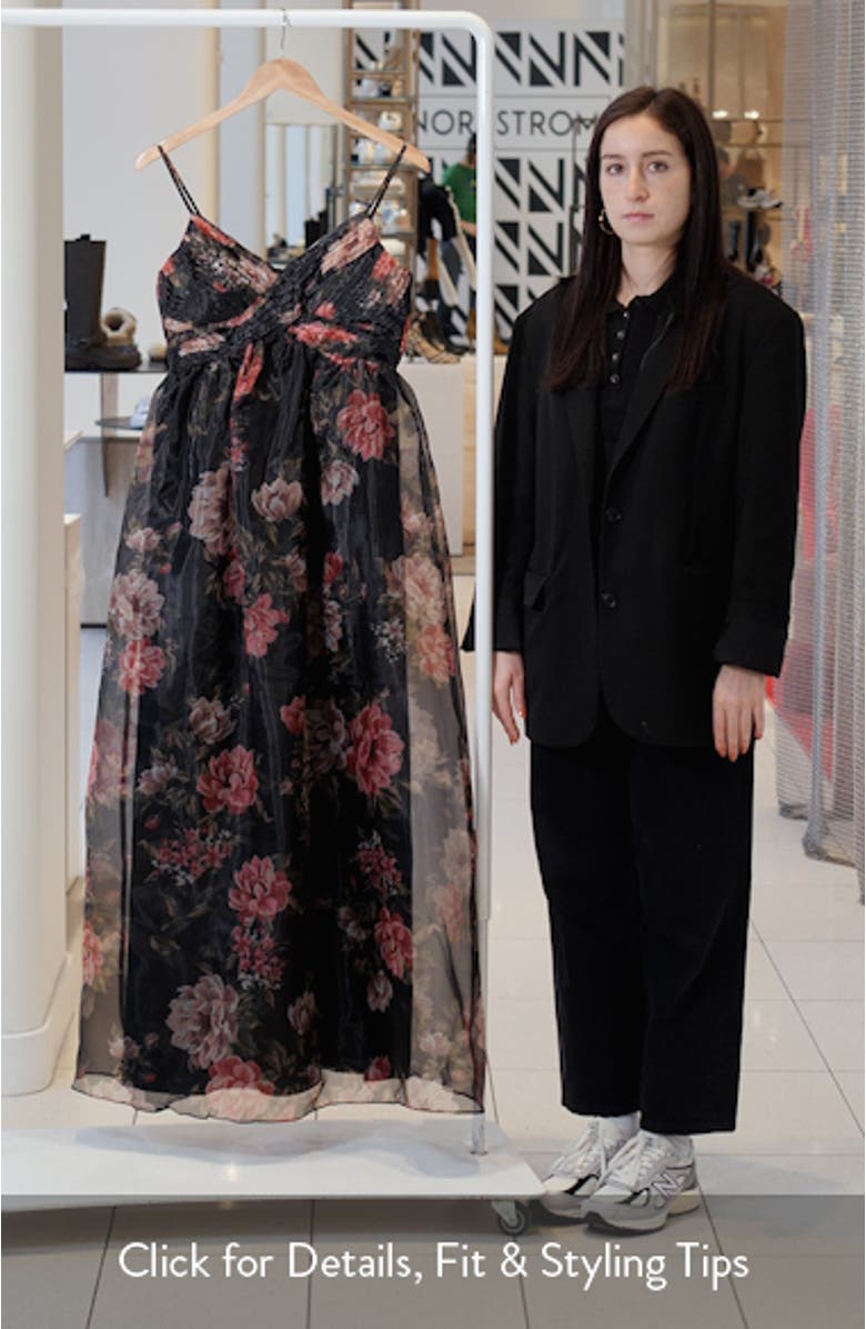 Truly Extraordinary Organza Cocktail Maxi Dress, sales video thumbnail