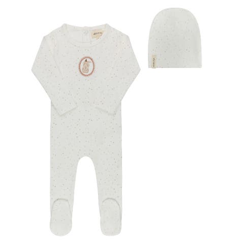 Speckled Bunny Collection -  Footie + Beanie