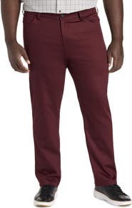 Oak Hill by DXL Big & Tall  Straight Fit 5-Pocket Tech Pants