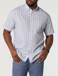 Oak Hill by DXL Big & Tall Large Plaid Tech Sport Shirt V2