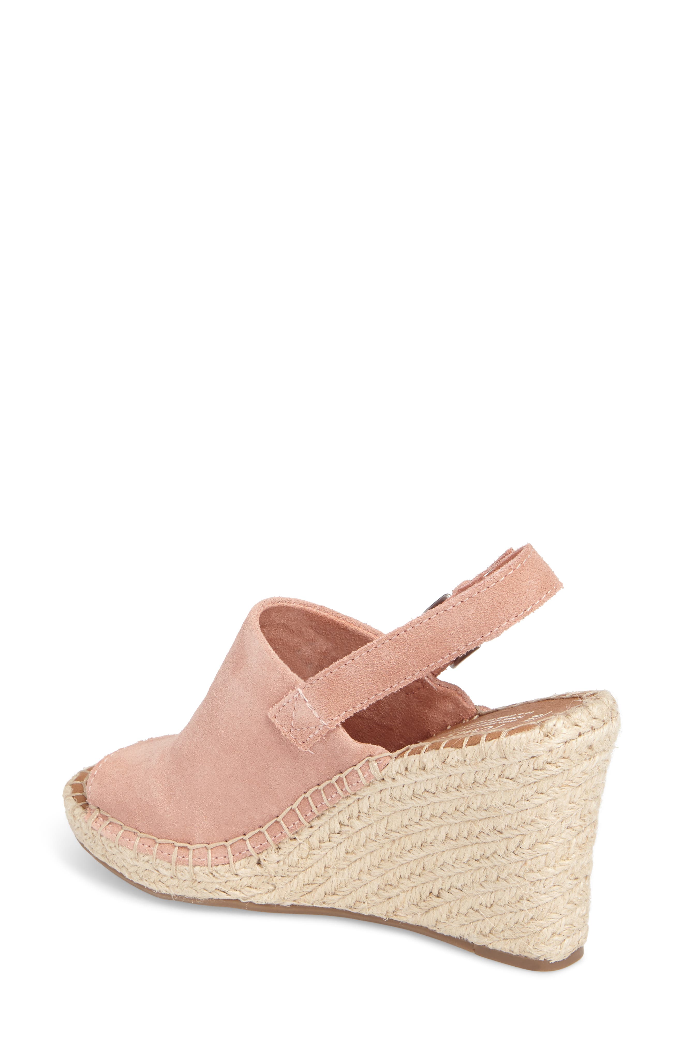 Monica Slingback Wedge, Alternate, color, BLOOM SUEDE