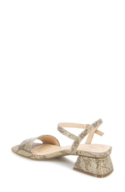 Reaction Kenneth Cole Buena Block Heel Sandal In Light Taupe Multi