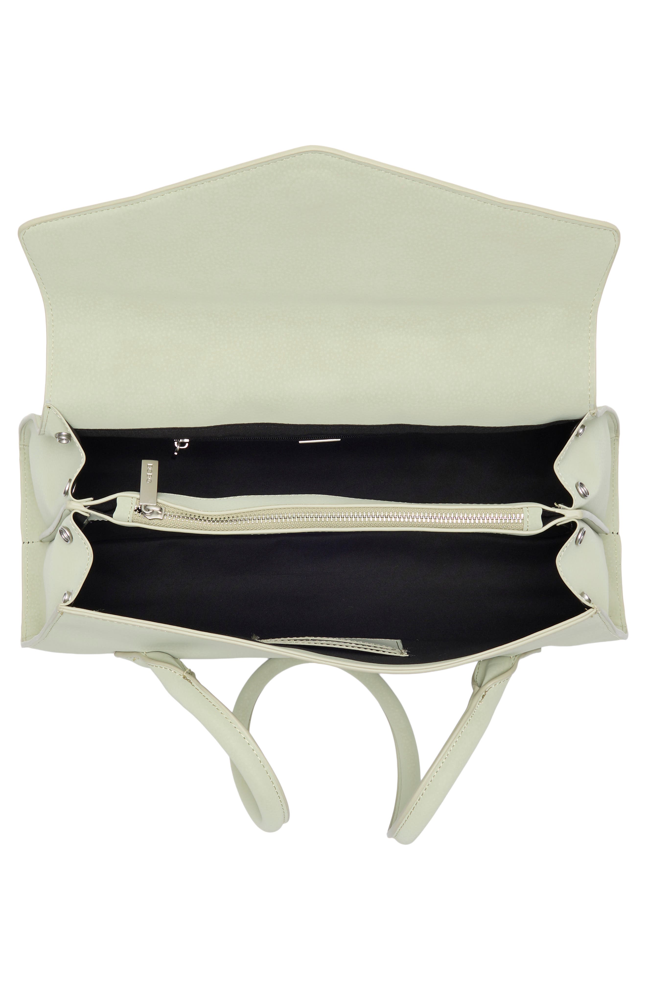 Pointed Flap Faux Leather Shoulder Bag, Alternate, color, EUCALYPTUS